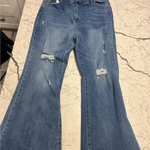 Risen Los Angeles Flare & frayed Women's Jeans